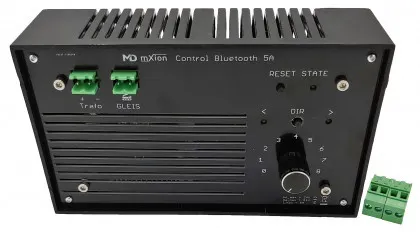 5A analoger Regeltrafo mit Bluetoothschnittstelle und App für Gleichstrombahnen