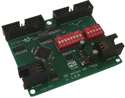 16 Kanal Schalt- und Tastenmodul für XpressNet und LocoNet