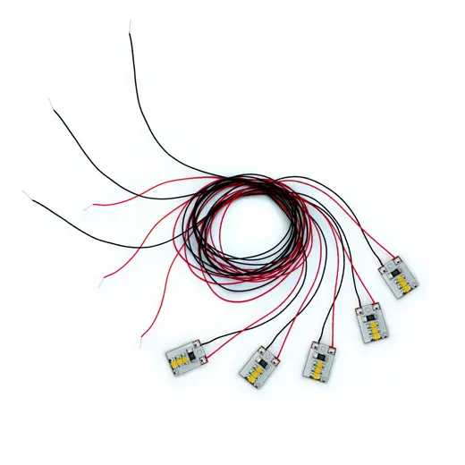 5x LED Spot 5-24V 40cm Kabel für Führerstandslicht, Triebwerkslicht, Hausbeleuchtung