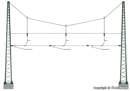 H0 Quertragwerk ue. 3 Gleise