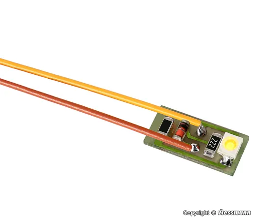 Hausbel. mit 1 LED,gelb 10Stk