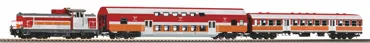Start-Set mit Bettung SM42 mit 2x Personenwagen Polregio VI, Privatbahn