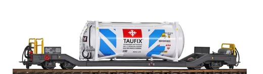 RhB Sb-v 7729 Tragwagen mit Streusalz-Container "Taufix"
