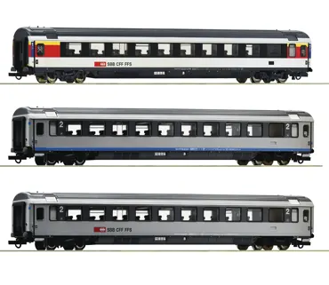 3-tlg. Set 2: EuroCity-Wagen EC 7, SBB