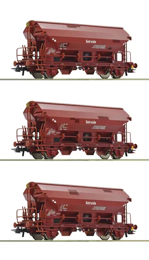 3-tlg. Set: Schwenkdachwagen, DR
