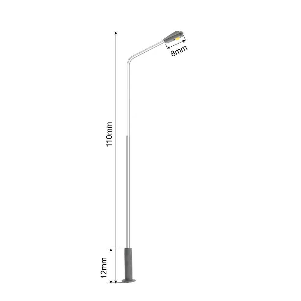 LED Straatlantaarn Verlichting Lamp 10x H0 TT Park Model Spoorweg Trein Voor Gebouw Landschap Spoorweg Landschap Lay-out