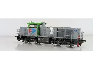 D100 004 InRail, Grau\Grün, Weiss Eckband, Rot Rechteckfront, Epoche VI. mit Sound