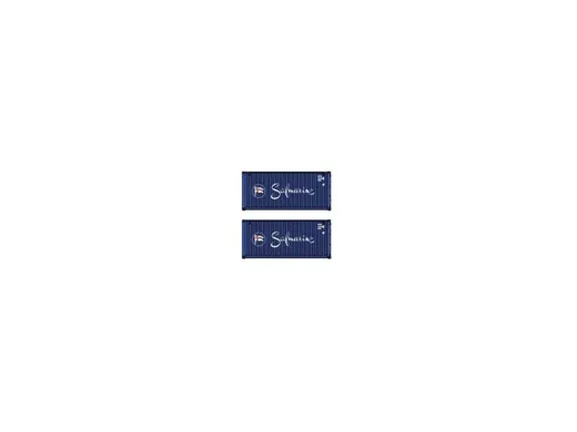 2er-Set Container 20" Safmarine, Blau, Schrift Weiss