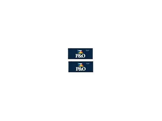 2er-Set Container 20" P&O, Blau scuro, Schrift Weiss