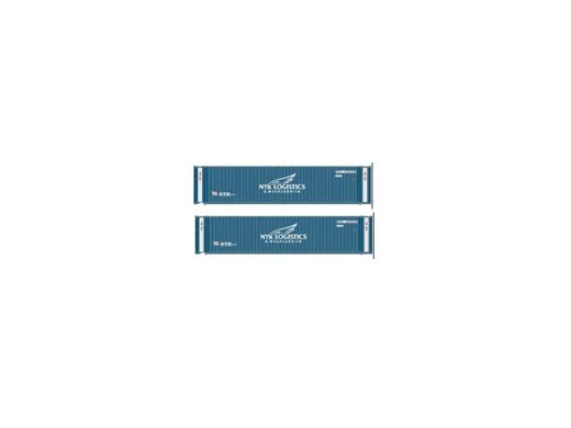 2er-Set Container 45" NYK, Blau, Schrift Weiss