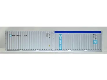Set 2 Container 20' Maersk OT fascia azzurra + Maersk LC Schrift piccola