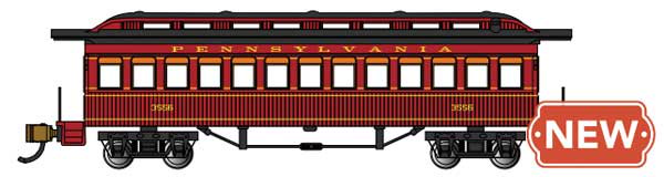 Bachmann Industries 13453 Old Time Coach PRR World of Trains ...
