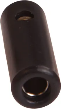 Bananenkupplung isoliert, für Stift 4mm schwarz