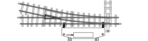 12° elektr. Weiche rechts, 147mm, R 517