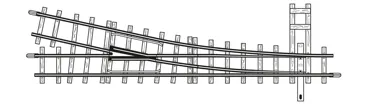 H0e 12° Weiche rechts, 147mm, R 515