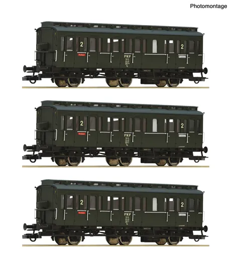 3-tlg. Set: Abteilwagen, PKP