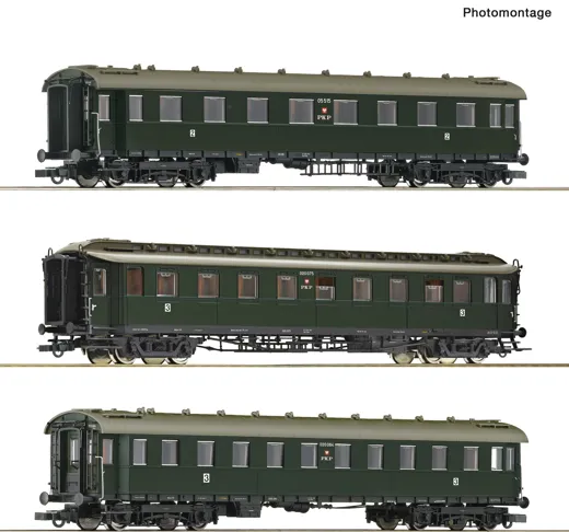 3-tlg. Set: Schnellzugwagen, PKP