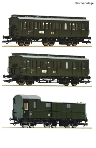 3-tlg. Set 1: Nebenbahnzug, DR
