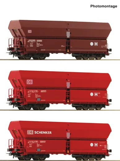 3-tlg. Set: Selbstentladewagen, DB AG