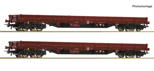 2-tlg. Set: Rungenwagen, ZSSK Cargo