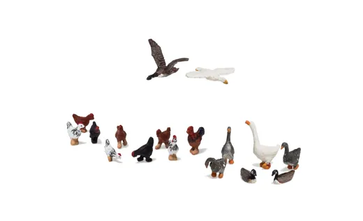 H0 Gänse und Hühner