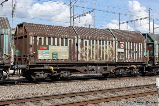 2er Set Teleskophaubenwagen mit Y-Drehgestellen CH-SBB C VI
