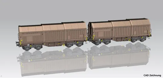 2er Set Teleskophaubenwagen ÖBB IV