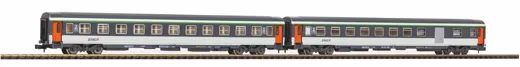N 2er Set Abteilwagen 2 Klasse + 2 Klasse Gepäckabteilwagen SNCF IV/V