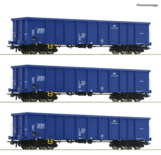 3-tlg. Set: Offene Güterwagen, PKP Cargo