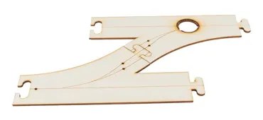 Laser-Street Abzweigung links und Einmündung 45°