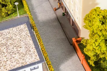 PREMIUM Strassenfolie Kopfsteinpflaster, hellgrau