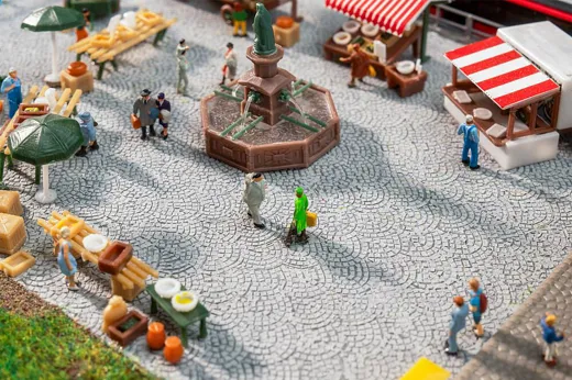 PREMIUM Strassenfolie Römisches Kopfsteinpflaster