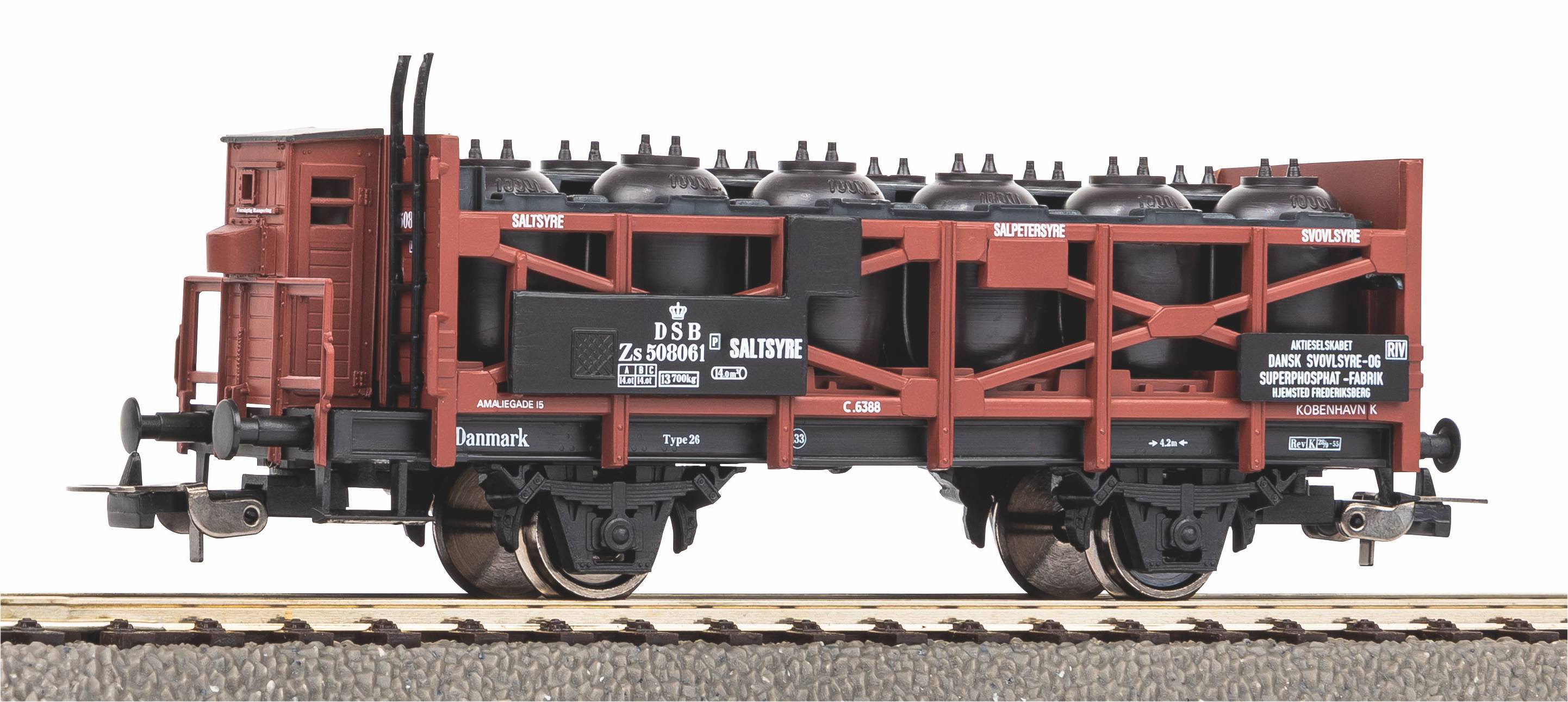 PIKO 24543 Säuretopfwagen Dansk DSB III World of Trains Modelleisenbahn ...
