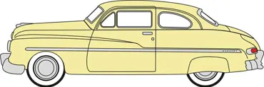 Mercury 8 Coupe yellow