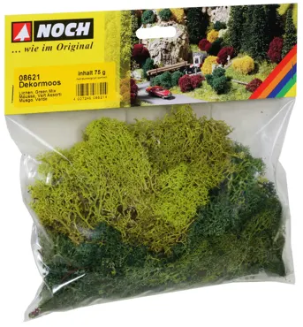 Moos hell- u. dunkelgrün sort. Grosspack