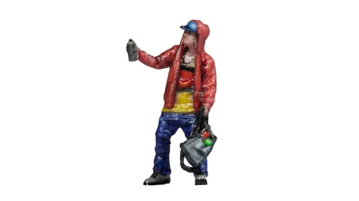 Graffiti-Sprayer , 3D-Master-Einzelfigur