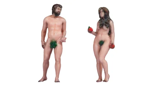 Adam und Eva , 3D-Master-Einzelfigur