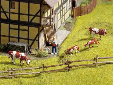 Rundholzzaun