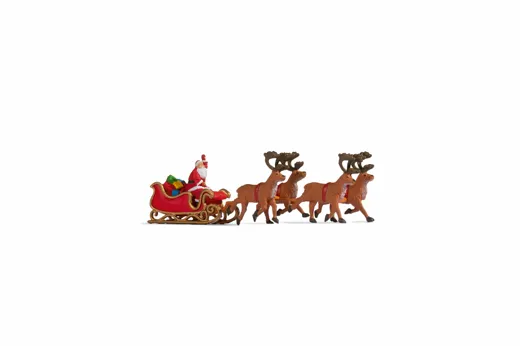 Weihnachtsmann mit Schlitten