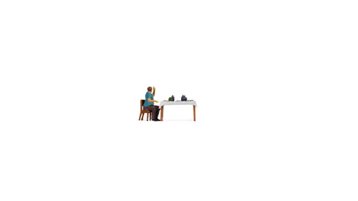 Tiny-Scenes Mittagessen