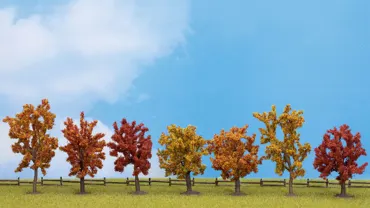 Herbst-Bäume, 7 Stück