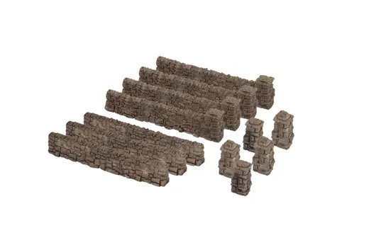 Bruchsteinmauer aus Kunststoff TT