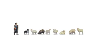 Schafe und Schäfer, 3D-Farbdruck