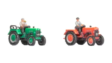 Traktor McCormick, 2 Stück, rot und grün, 3D-Farbdruck