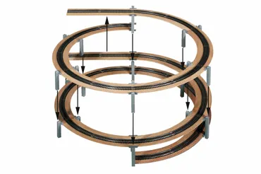 N Gleiswendel Grundkreis 1- oder 2-gl.