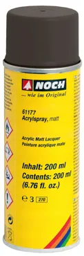 Acrylspray matt, schwarz