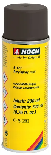Acrylspray matt, schwarz