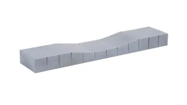 Bahnsteig Epoche III – IV mit Gleisabgang