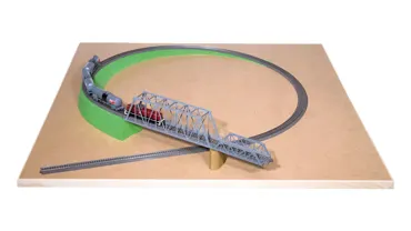Auffahrt ohne Böschung 115 cm H0