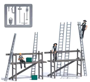 Action Set: Zimmermänner mit Gerüst